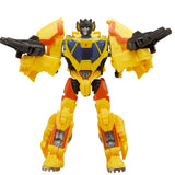 Transformers movie studio series 111 concept art sunstreaker deluxe cybertronian bumblebee film yellow robot action figure accessories dual wield