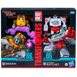 Transformers Movie studio Series 86-27 Brawn 86-28 Autobot Ratchet box package front