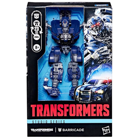 Transformers Movie Studio Series The Last Knight Barricade deluxe box package front hasbro usa