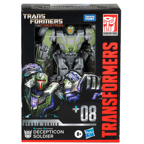 Transformers Movie Video Game Studio Series +08 Gamer Edition Decepticon Soldier deluxe box package front