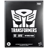 Transformers One Movie Brave Commander Optimus prime hasbro usa black sleeve box package front