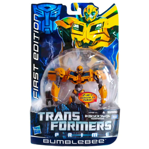 Transformers Prime First Edition 001 Bumblebee Deluxe Takaratomy Japan box package front digibash