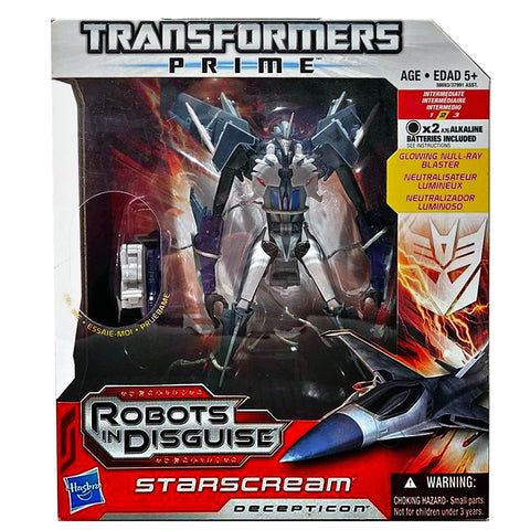 Transformers Prime Robots In Disguise Series 1 003 Starscream Voyager Hasbro Canada Multilingual box package front
