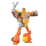 Transformers retro g1 autobot wheelie deluxe hasbro usa walmart exclusive orange robot action figure slingshot render low res