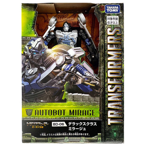 Transformers Rise of the Beasts ROTB BD-06 Mirage Deluxe TakaraTomy japan box package front