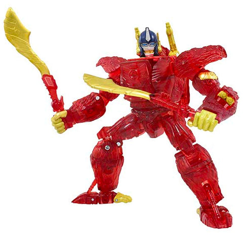 Transformers War for Cybertron Kingdom KD-EX Burning Optimus Primal voyager takaratomy Japan exclusive red action figure robot toy accessories