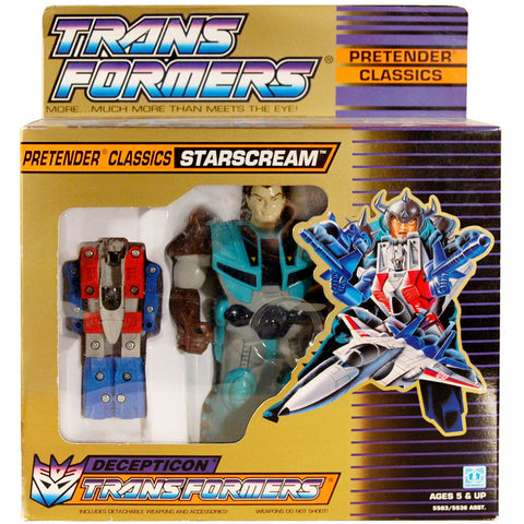 Transformers Pretenders Classics Starscream G1 Hasbro USA Box package front