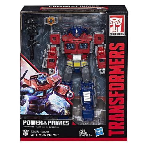 Transformers Power of the Primes POTP Leader Evolution Optimus Prime Box Package