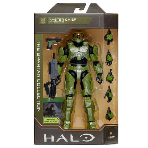 Halo The Spartan Collection Master Chief with accessories 6.5 inch jazwares box package front xbox