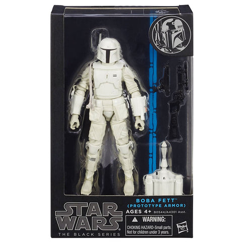 Hasbro Star Wars The Black Series Boba Fett White Prototype Armor walgreens exclusive box package front