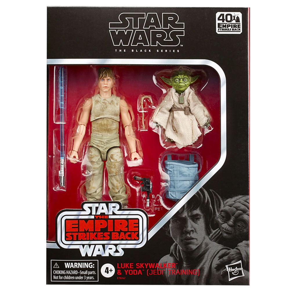 Star Wars The Black Series 40th Anniversary Luke Skywalker & Yoda (Jedi Training) - 2-pack Star Wars The Black Series 40th Anniversary Luke Skywalker & Yoda (Jedi Training) - 2-pack