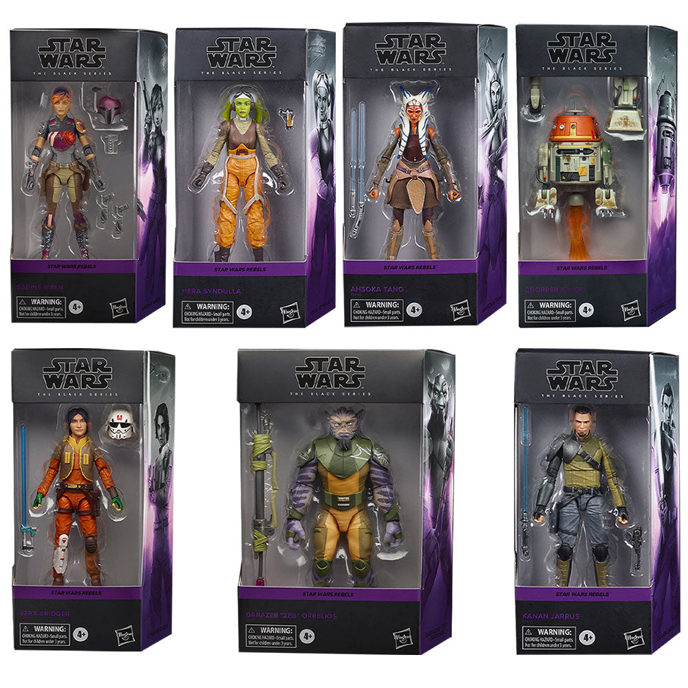 Star Wars The Black Series Rebels Complete Set - 7-Figure Bundle Star Wars The Black Series Rebels Complete Set - 7-Figure Bundle