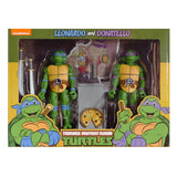 NECA Target Teenage Mutant Ninja Turtles TMNT 90s Cartoon Leonardo & Donatello 2-pack Box Package