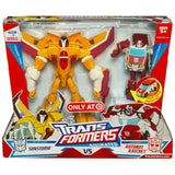 Transformers Animated Voyager Sunstorm vs Activator Ratchet Target Exclusive Box Package Front