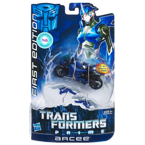Transformers Prime First Edition Hub Sticker Deluxe 002 Arcee Box Package Front USA Hasbro