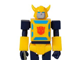 Super 7 ReAction Transformers G1 Autobot Bumblebee 3 3/4 inch Close up face