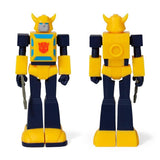 Super 7 ReAction Transformers G1 Autobot Bumblebee 3 3/4 inch retro toy Figure Front back