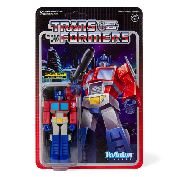 Super 7 Transformers G1 Optimus Prime - ReAction Figure 3 3/4 inch