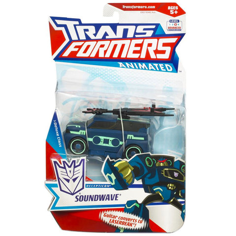 Transformers Animated Deluxe Soundwave Laserbeak USA Box package front
