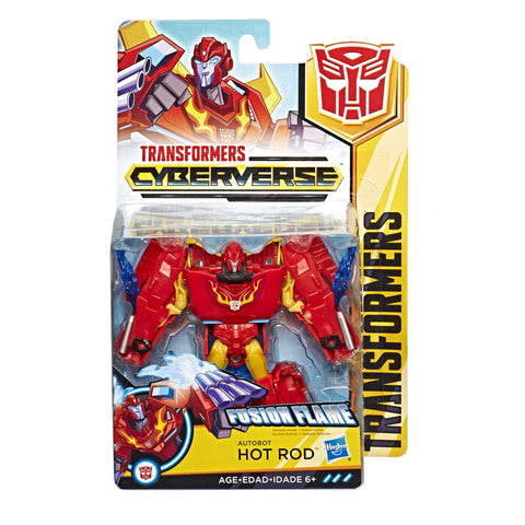 Transformers Cyberverse Warrior class Hot Rod Autobot Robot box package