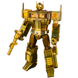 Transformers Golden Lagoon GL-01 Optimus Prime Convoy Masterpiece MP-10 hasbro usa gold robot toy action figure front