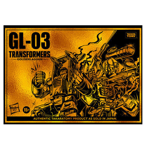Transformers Golden Lagoon GL-03 Autobot 3-pack seaspray beachcomber perceptor hasbro usa gold box package front