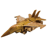 Transformers Deluxe Golden Lagoon Gold Starscream Toy Jet mode
