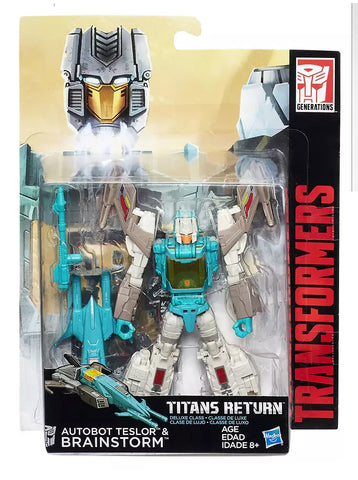 Transformers Titans Return Autobot Teslor & Brainstorm Deluxe Walgreens exclusive Package box