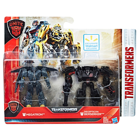 Transformers Movie TLK The Last Knight Autobots Unite Megatron & Decepticon Berserker Legion Class package box