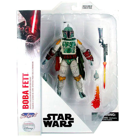 Diamond Select Star Wars Special Collector Edition Boba Fett Disney Store exclusive box package front