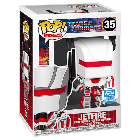 Funko Pop! Retro Troys 35 Transformers G1 Jetfire Exclusive box package render