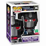 Funko Pop! Retro Toys 36 Transformers G1 Nemesis Prime Exclusive Box package render