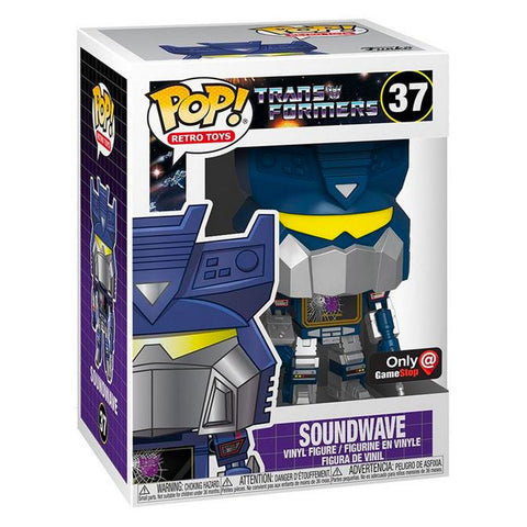 Funko Pop! Retro Toys 37 Transformers G1 Soundwae Gamestop Exclusive Box Package Render