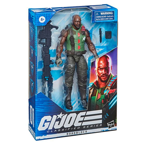 Hasbro G.I. Joe Classified Series 01 Roadblock 2021 redeco box package angle