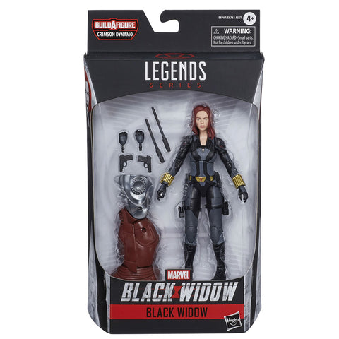 Hasbro Marvel Legends Series Black Widow Black Suit Crimson Dynamo Box Package Front
