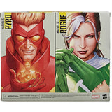 Hasbro Marvel Legends Series X-Men Classic Rogue and Pyro 2-pack Box package back