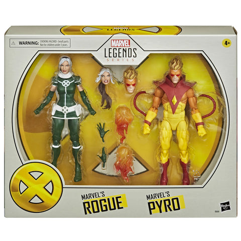 Hasbro Marvel Legends Series X-Men Classic Rogue and Pyro 2-pack Box package front