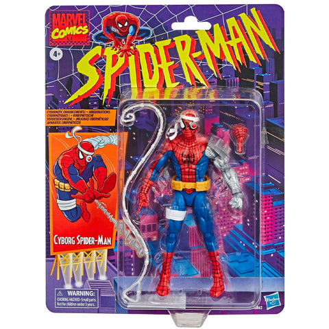 Hasbro Marvel Legends Vintage Collection Cyborg Spider-Man Target Exclusive 6-inch box package front