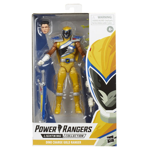 Hasbro Power Rangers Lightning Collection Dino Charge Gold Ranger Box Package Front