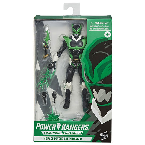 Hasbro Power Rangers Lightning Collection in Space Psycho Green Ranger Box Package Front