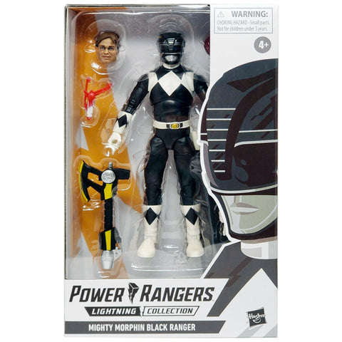 Hasbro Power Rangers Lightning Collecticon Mighty Morphin Black Ranger Box Package Front