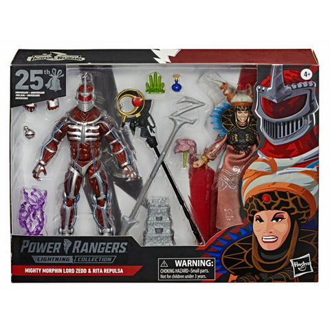 Hasbro Power Rangers Lightning Collection Mighty Morphin Lord Zedd Rita Repulsa 2-pack box package front