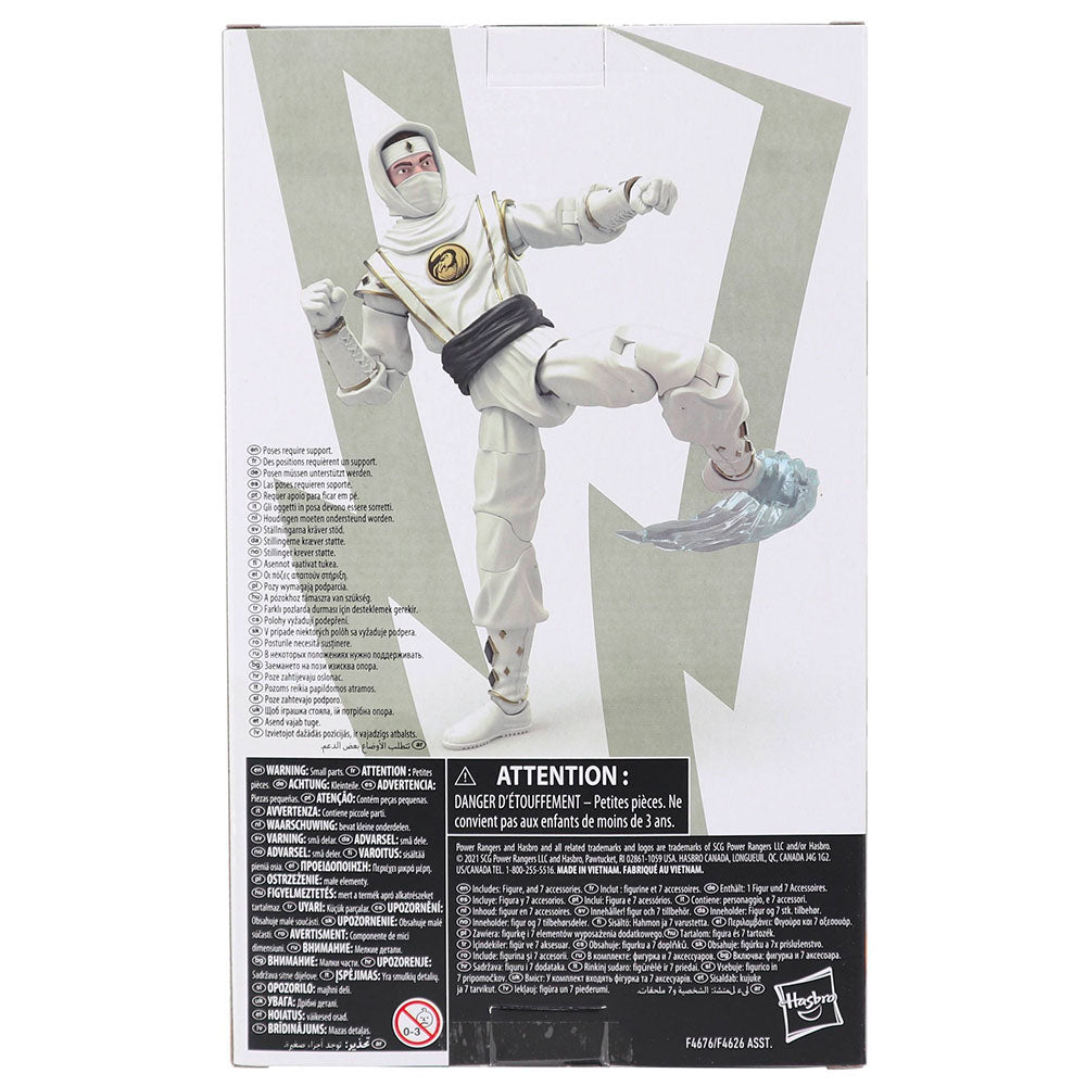 Buy Power Rangers Lightning Ninja MMPR White Ranger Action Figure Toy ...
