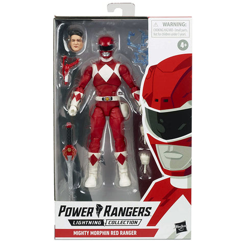 Hasbro Power Rangers Lightning Collection mighty morphin red ranger box package front 6-inch