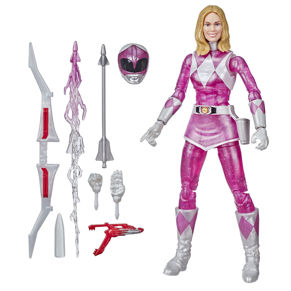 Power Rangers Lightning Collection Mighty Morphin Metallic Pink Ranger ...