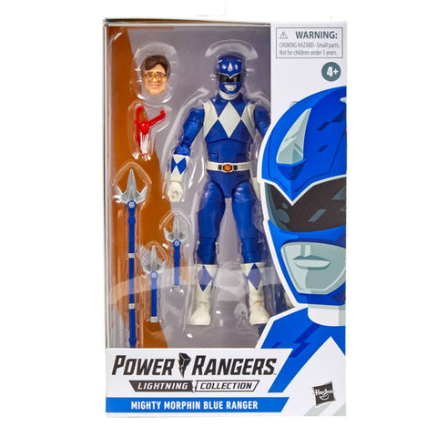 Hasbro Power Rangers Lightning Collection Mighty Morphin Blue Ranger Box Package Front