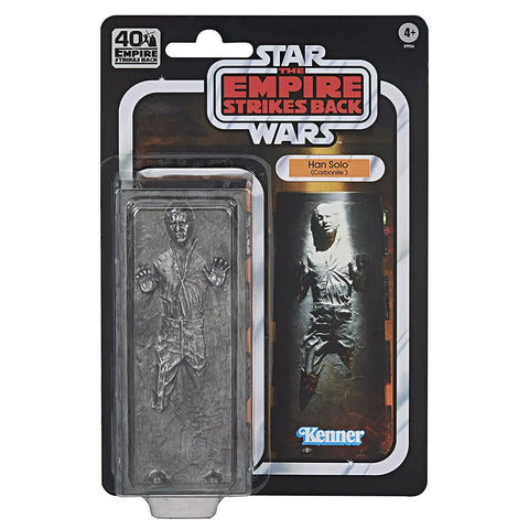 Hasbro Star Wars The Black Series TESB Empire 40th Anniversary Han Solo Carbonite Box Retro Package Front