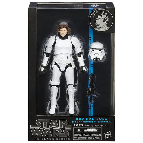 Hasbro Star Wars The Black Series 09 Han Solo Stormtrooper Disguise Blue Box Package Front