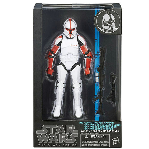 Hasbro Star Wars The Black Series 13 Clone Trooper Captain blue box package front