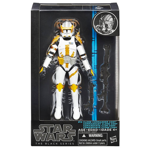Hasbro Star Wars The Black Series 14 Clone Commander Cody blue box package front